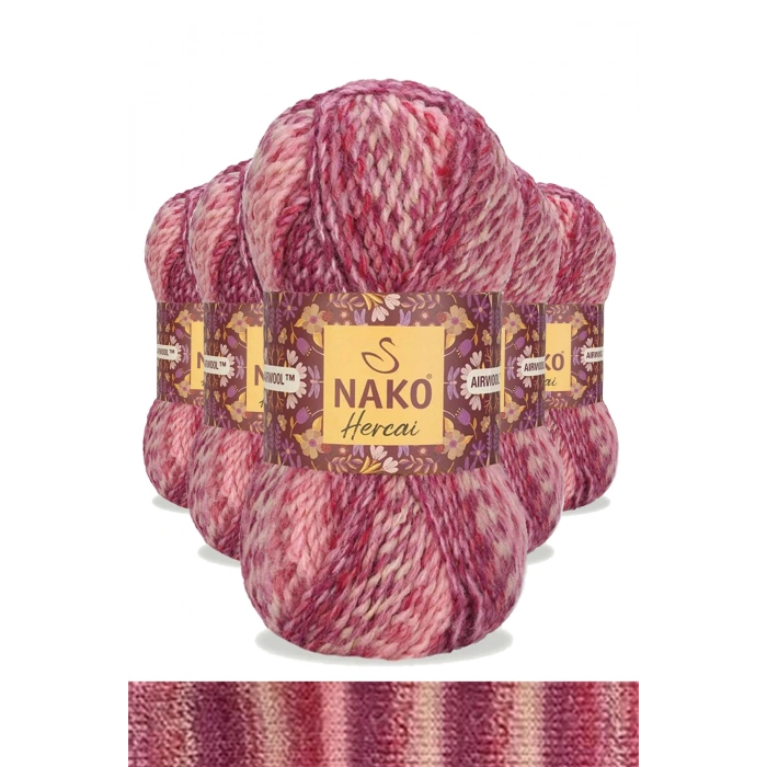 5 Adet Hercai Ebruli Hırka Kazak Atkı Bere El Örgü İpi Yünü 7318