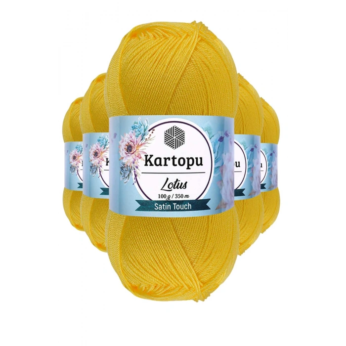 5 Adet Lotus Bikini Büstiyer Bluz Örgü İpi  K323 Civciv Sarı