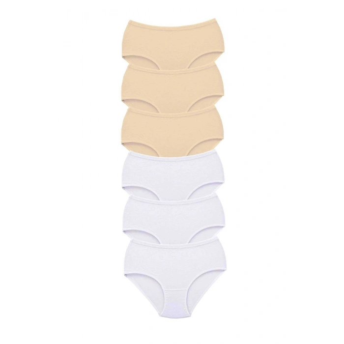 6 Adet Tutku Kadın Yüksek Bel Bato Kalın Lastik Külot S9