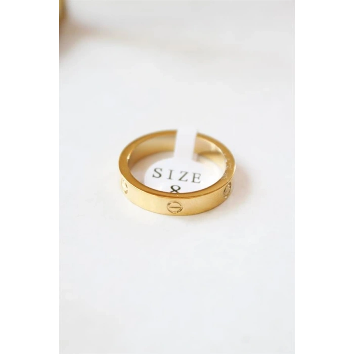 6lı Crt Model İnce Alyans Yüzük Seti - Altın