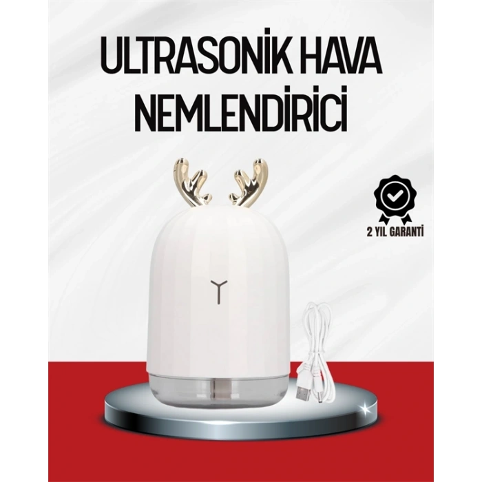 Mey İthalat® El Tipi USB Mini Soğuk Mist Nemlendirici 220 ml Tank