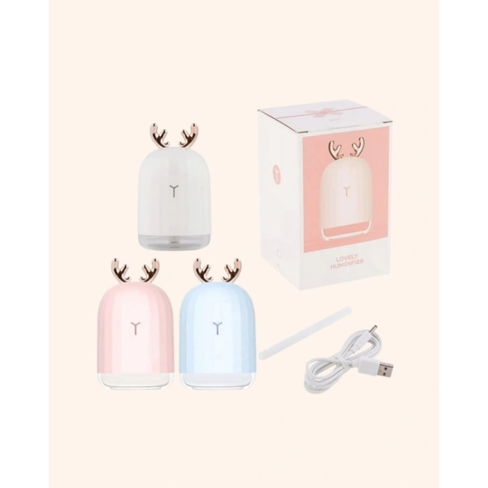 Mey İthalat® ABS+PP Malzemeli Taşınabilir 220 ml USB Mist Nemlendirici