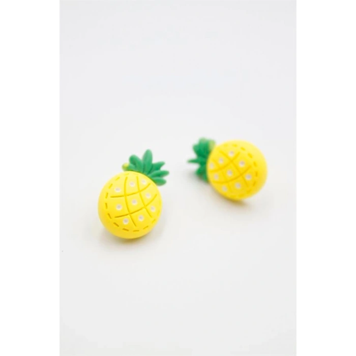 Ananas Hamur Küpe - ÇOK RENKLİ
