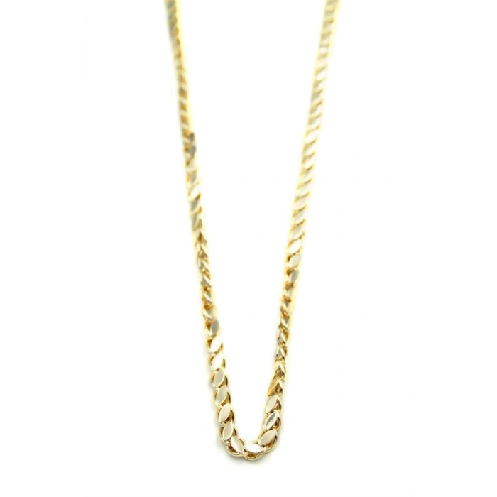 Arpa Zincir Kolye- 60cm - Altın