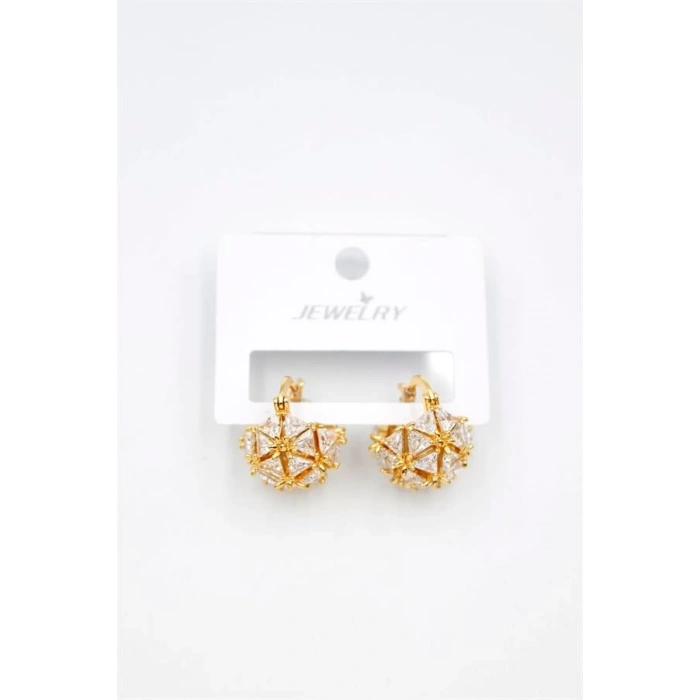 Baget Çanta Küpe - Altın