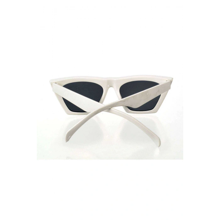 Beyaz Çerçeve Cat Eye Kadın Güneş Gözlüğü