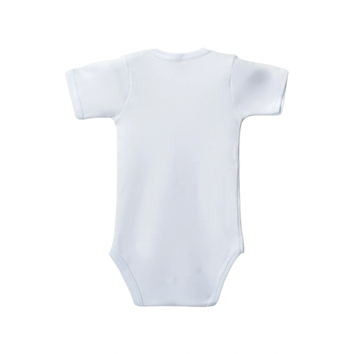 Beyaz Yarım Kol Body Zıbın 7-12 YAŞ Çocuklar İçin (5 ADET) Alttan Çıtçıtlı Özel Gereksinimli