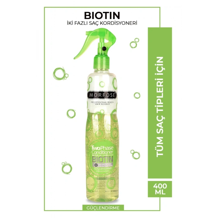Biotin Çift Fazlı Saç Kondisyoner Fön Suyu 400 ML - mrfs