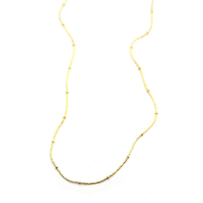 Boncuklu Zincir Kolye - Altın