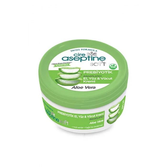 Cire Aseptine Soft Aloe Vera Özlü Yatıştırıcı Besleyici Prebiyotikli Krem 100 ml