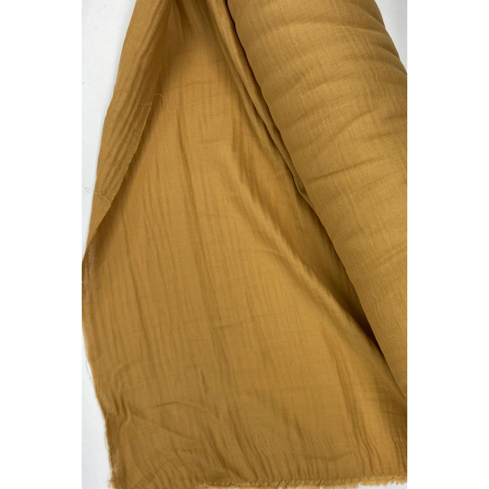 Çok Amaçlı Müslin Pamuklu Bebek Örtü ve Battaniye Kumaşı Müslin Bez Açık Kahve 37