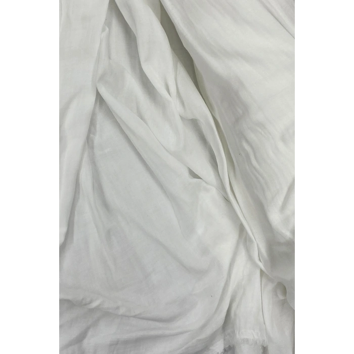 Çok Amaçlı Müslin Pamuklu Bebek Örtü ve Battaniye Kumaşı Müslin Bez Kırık Beyaz 11