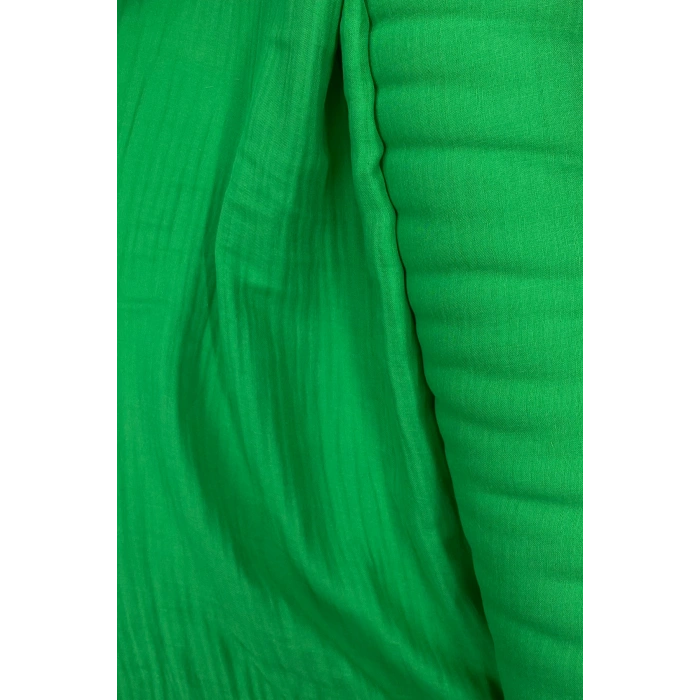 Çok Amaçlı Müslin Pamuklu Bebek Örtü ve Battaniye Kumaşı Müslin Bez Zümrüt Yeşili 41