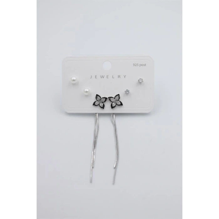 Çoklu Set Küpe - Gümüş