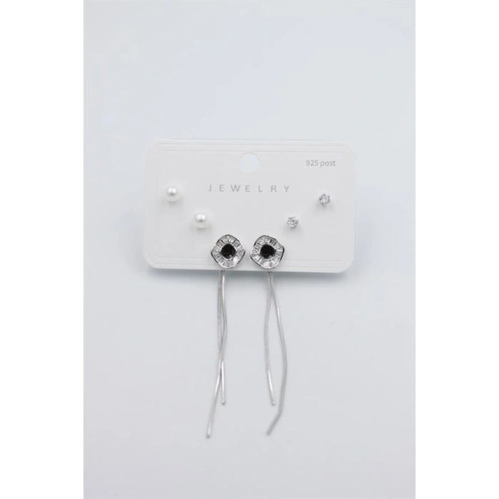 Çoklu Set Küpe - Gümüş