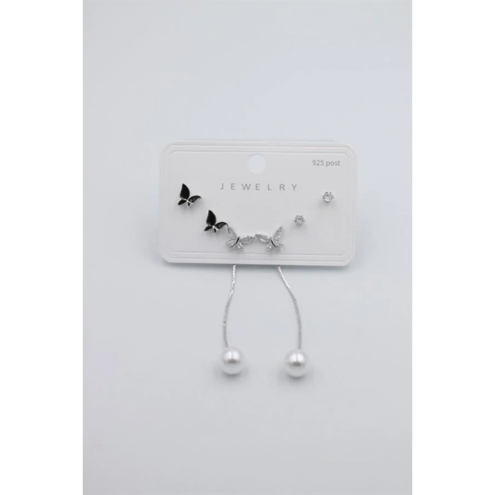 Çoklu Set Küpe - Gümüş