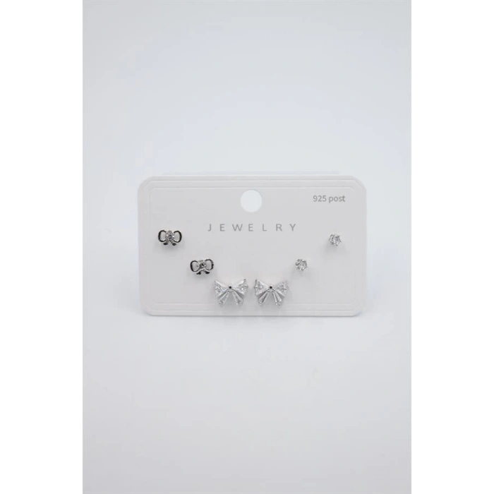 Çoklu Set Küpe - Gümüş