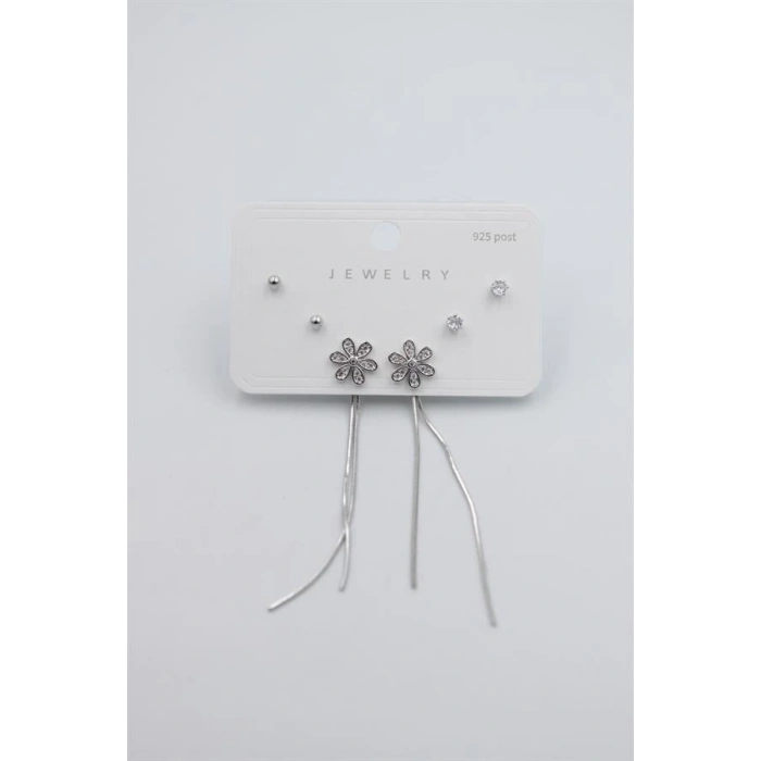 Çoklu Set Küpe - Gümüş