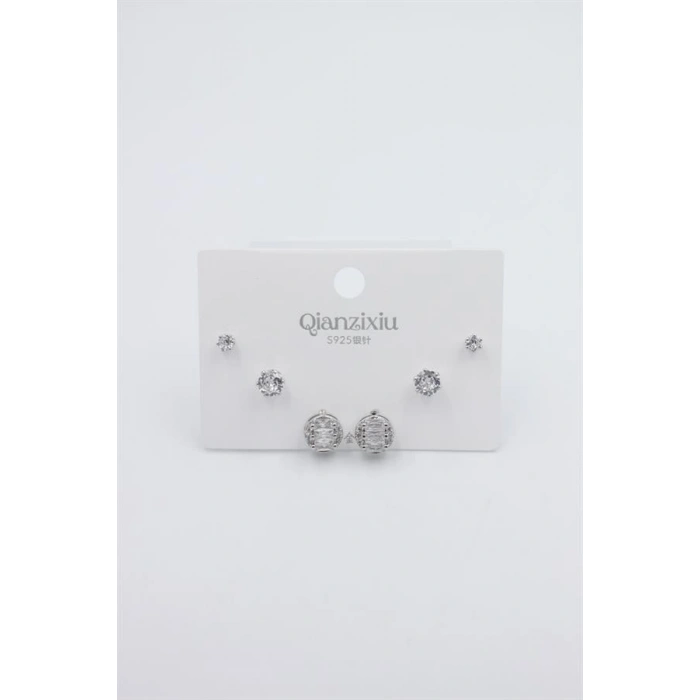 Çoklu Set Küpe - Gümüş