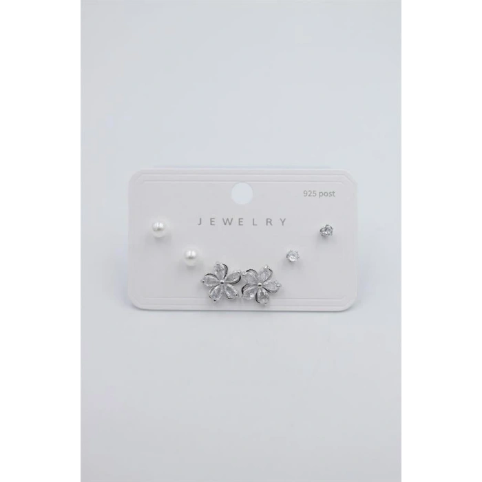 Çoklu Set Küpe - Gümüş