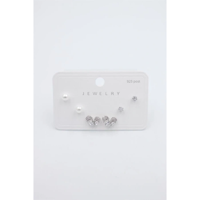 Çoklu Set Küpe - Gümüş