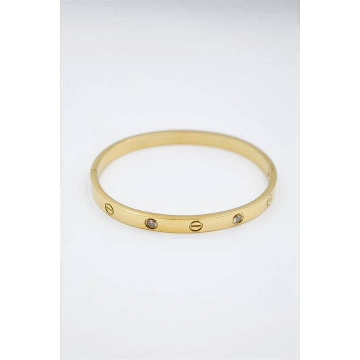 CRT Model Taşlı Bilezik - Altın