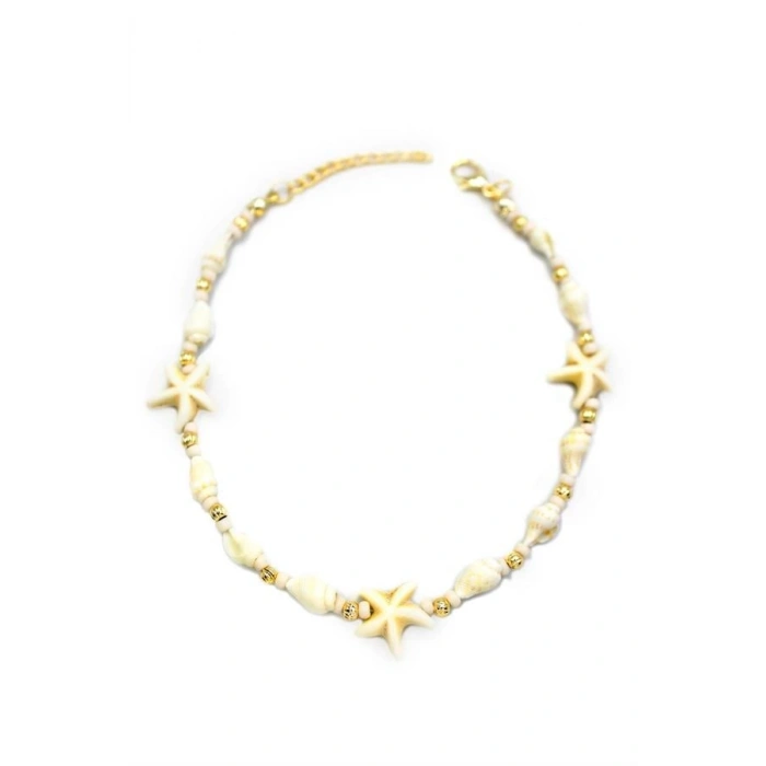 Deniz Kabuğu Halhal - Beyaz