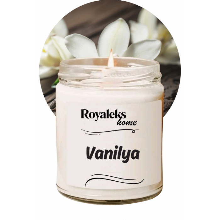 Doğal Özel Seri Kokulu Dekoratif Kavanoz Mum 210 cc - Vanilya - RYL