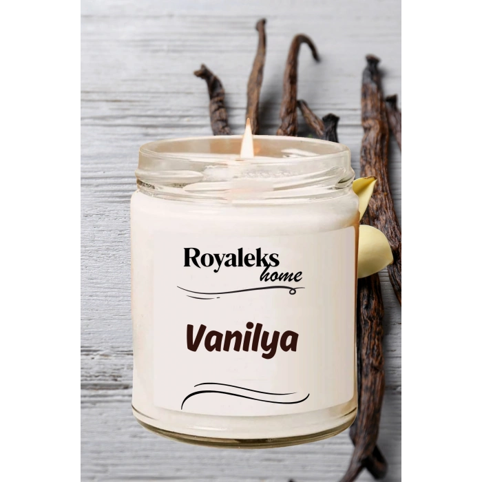 Doğal Özel Seri Kokulu Dekoratif Kavanoz Mum 210 cc - Vanilya - RYL