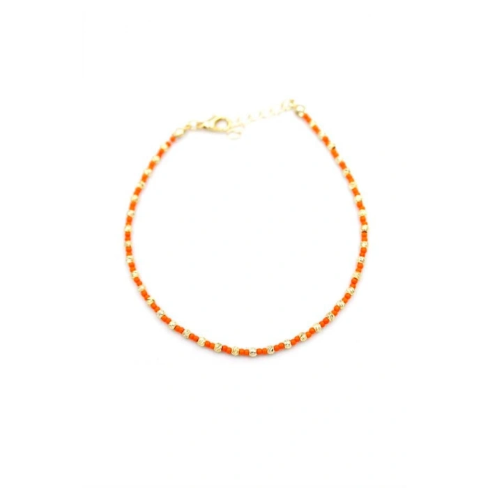 Dorika Boncuk Halhal - Turuncu