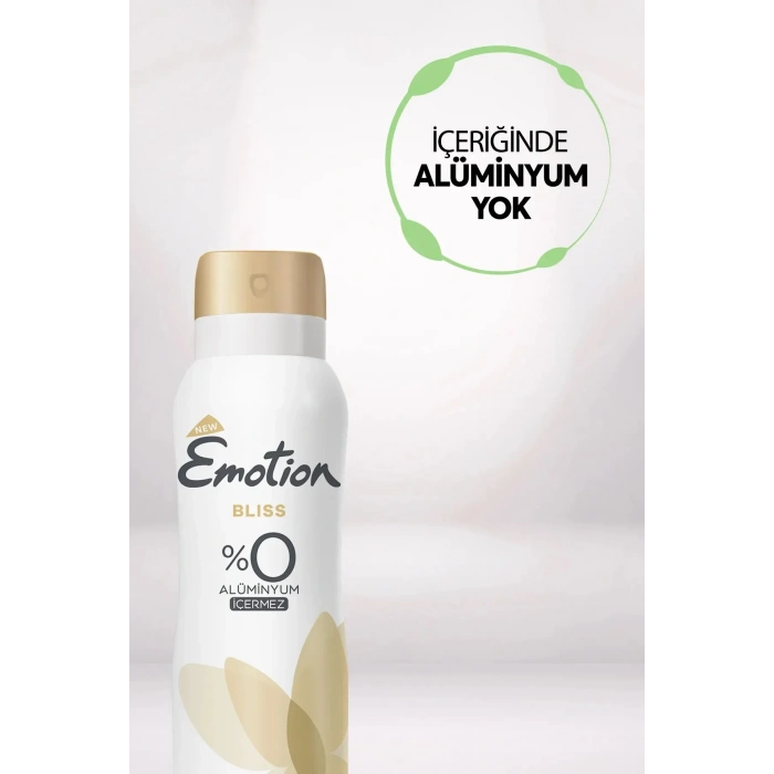 Emotion Bliss Kadın Vegan Deodorant 150 Ml Hızlı Kurur , Leke Bırakmaz