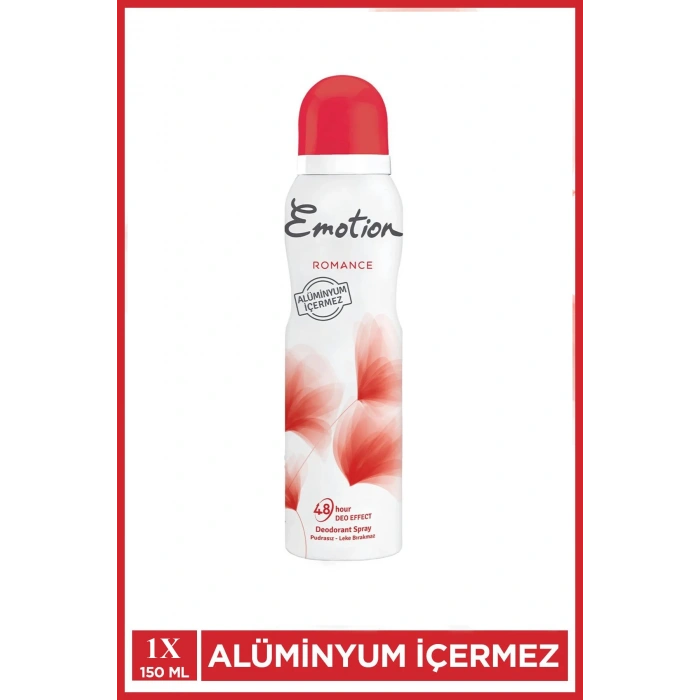 Emotion Romance Kadın Vegan Deodorant 150 Ml Hızlı Kurur, Leke Bırakmaz