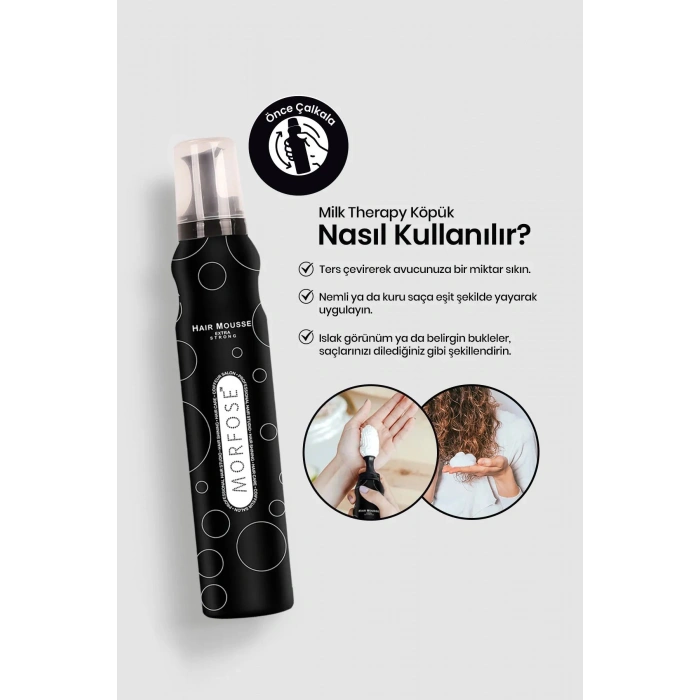 Extra Strong Saç Köpük 200 ML - Ekstra Hacim Tutuş - mrfs