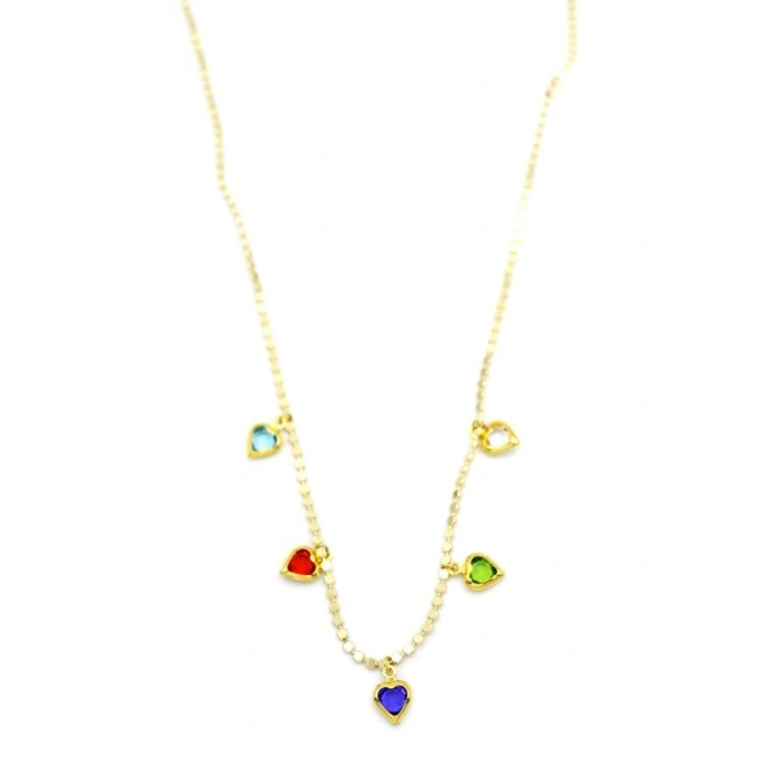 Ezme Zincir Charm Kolye - Altın