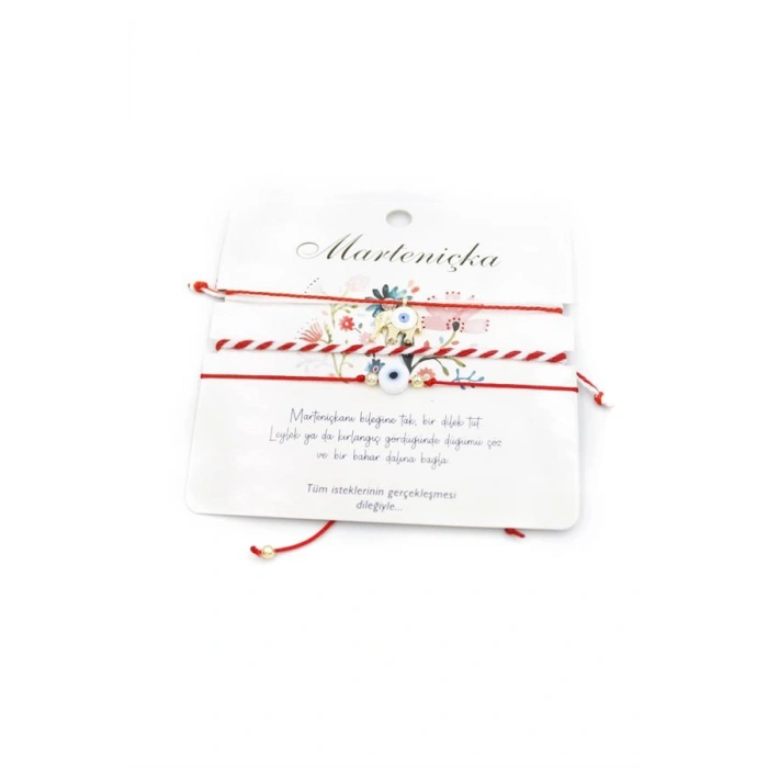 Fil Marteniçka Bileklik - Kırmızı
