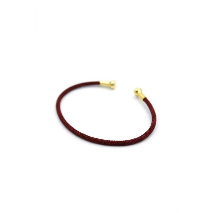 Hasır Pndr Bileklik - Bordo