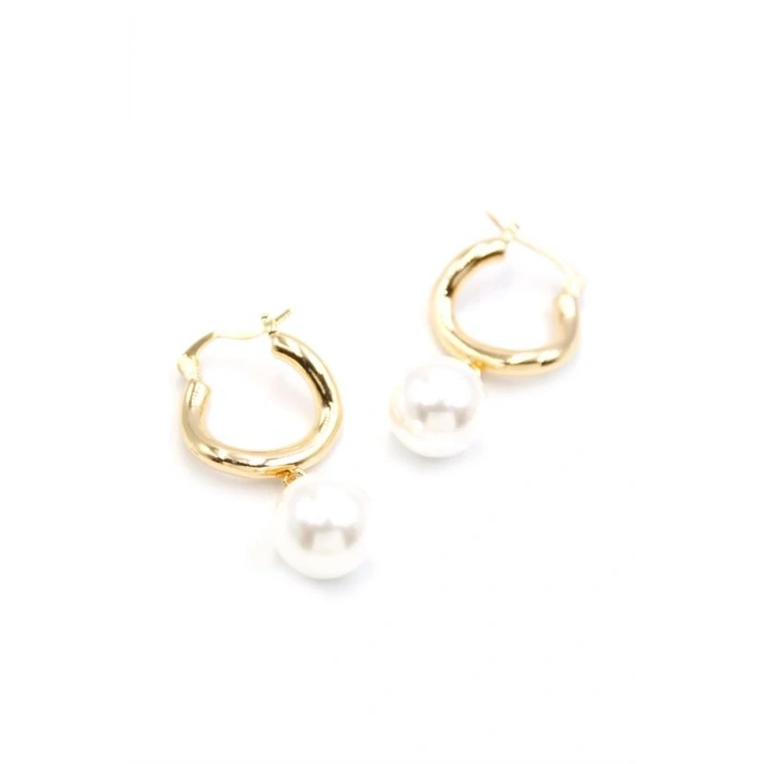 İnci Küpe - Altın