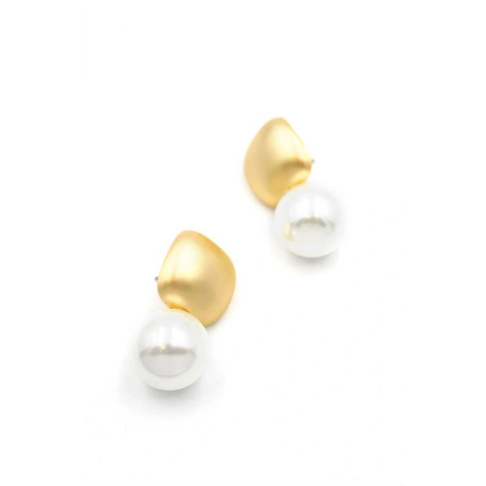 İncili Küpe - Altın