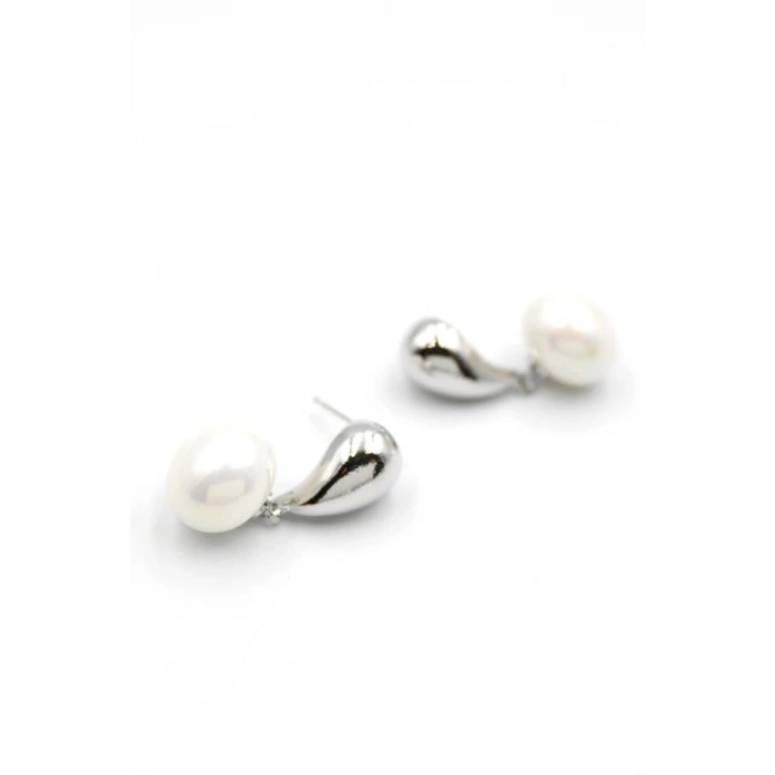 İncili Küpe - Gümüş