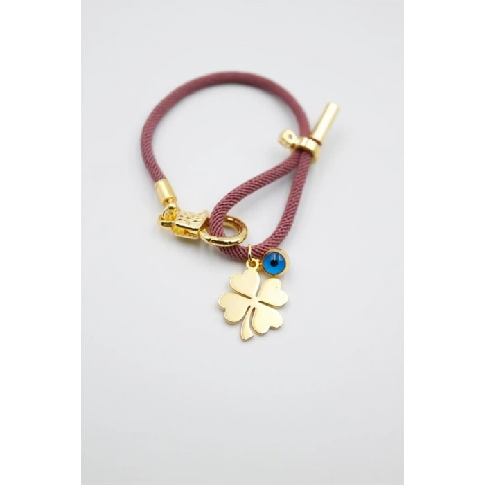 İpli Yonca Bileklik - Mor