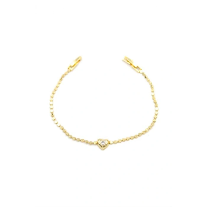 Kalp Bileklik - Altın