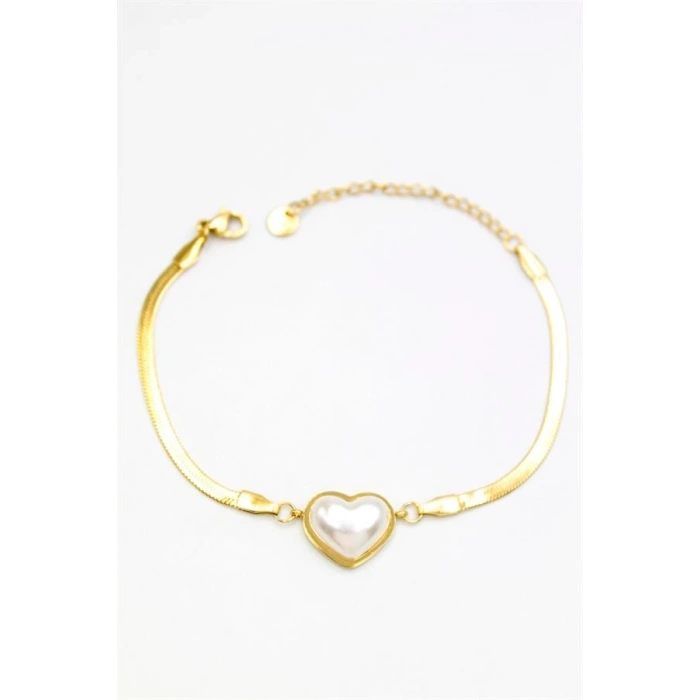 Kalp Bileklik - Altın