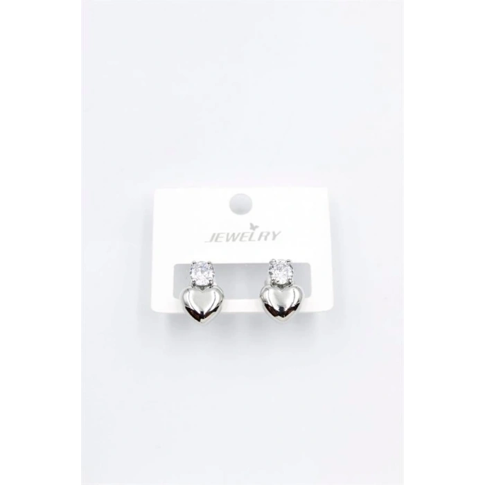 Kalp Küpe - Gümüş