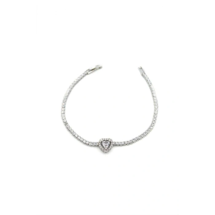 Kalpli Su Yolu Bileklik - Gümüş