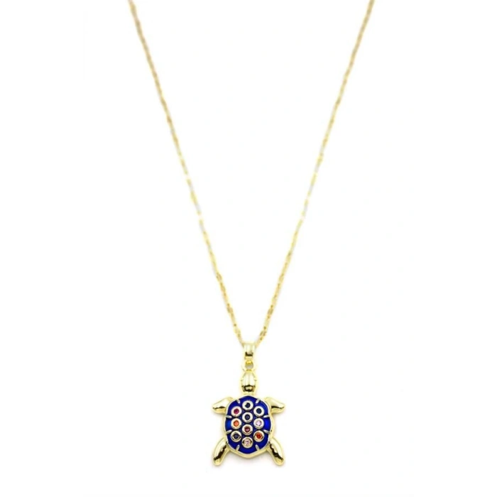 Kaplumbağa Kolye - Altın