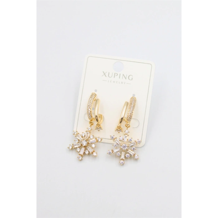 Kar Tanesi Küpe - Altın