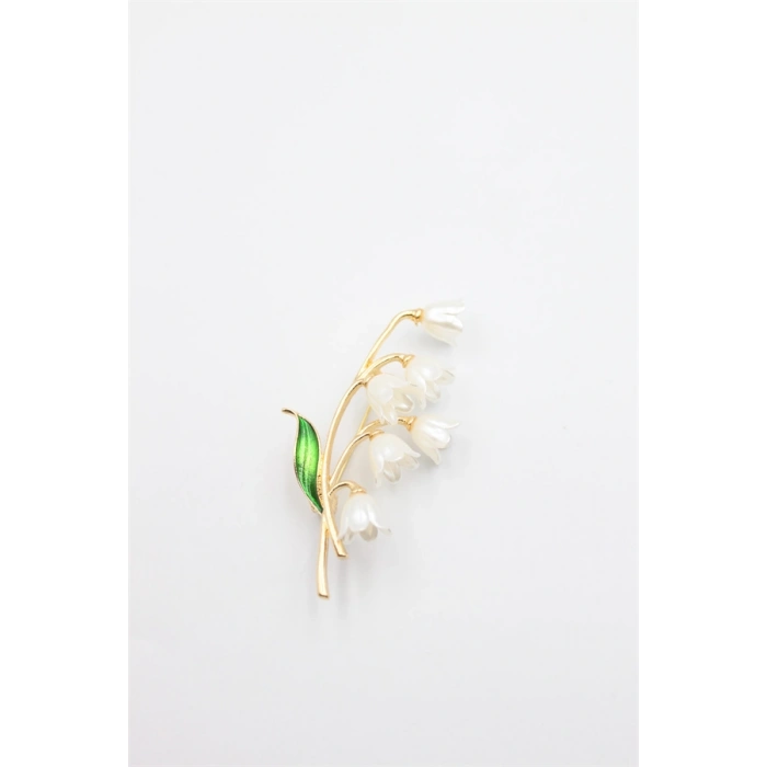 Kardelen Broş - Altın