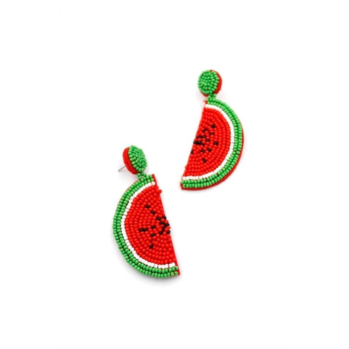 Karpuz Küpe - Kırmızı