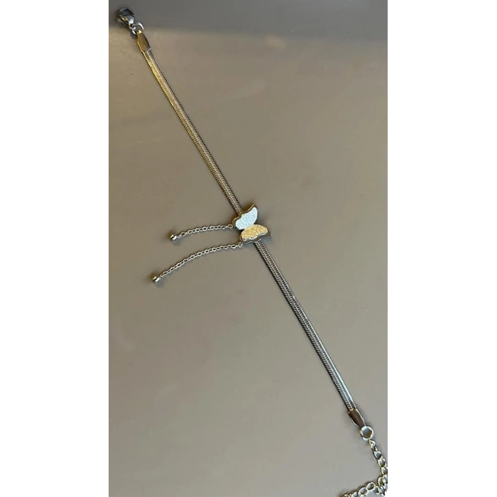 Kelebekli İtalyan Bileklik - Gümüş