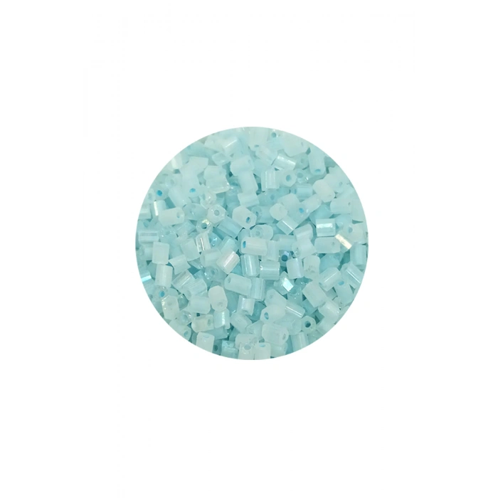 Kesme Cam Boncuk 2mm - 20 Gram - Maz Buz Mavi -BNC321